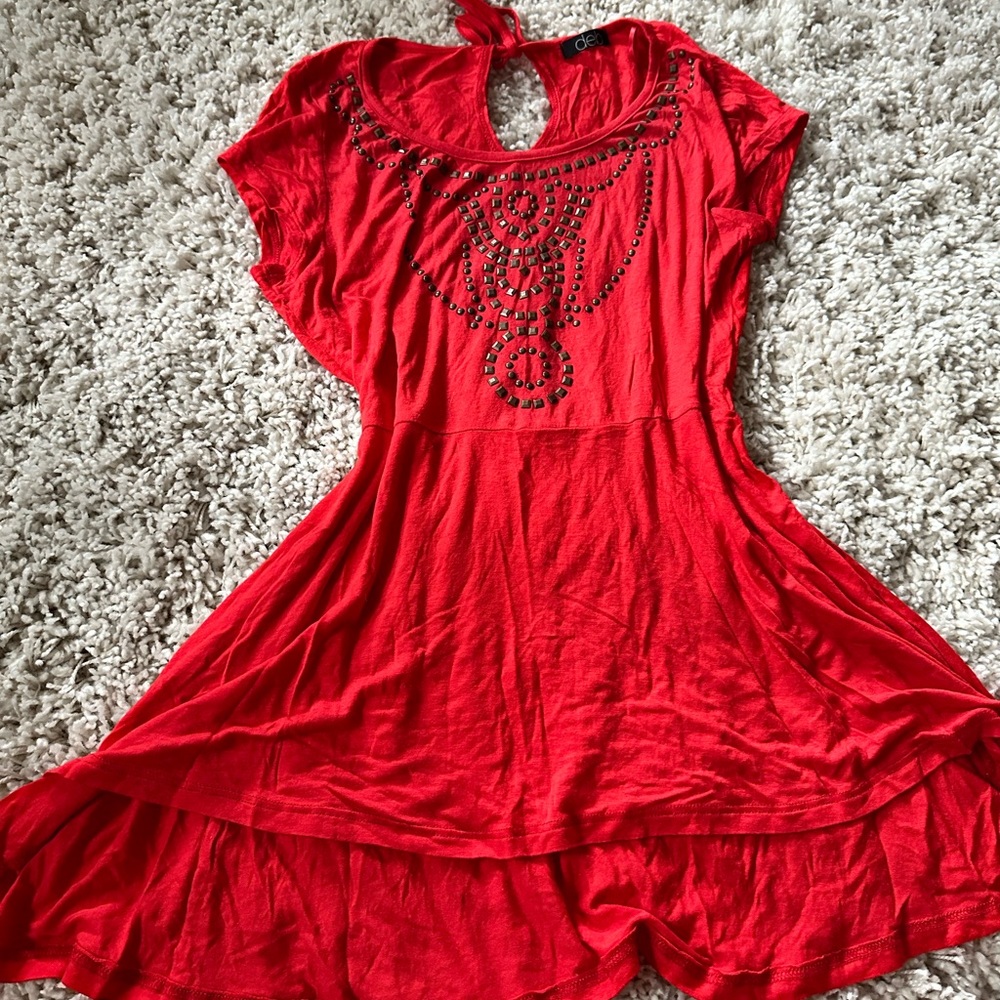 Deb long high low party cocktail formal cute summer long blouse flowy pe…